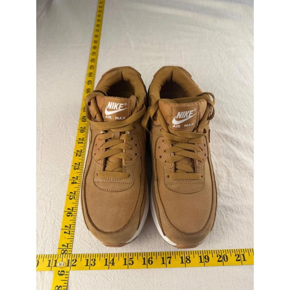 Nike Air Max 90 Sneakers 7Y 8.5-Women 7-Men Tan HF6358-200 Wheat Preppy Casual